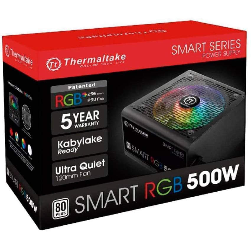 Fuente Thermaltake 500w Smart Rgb 80 Plus Bronze